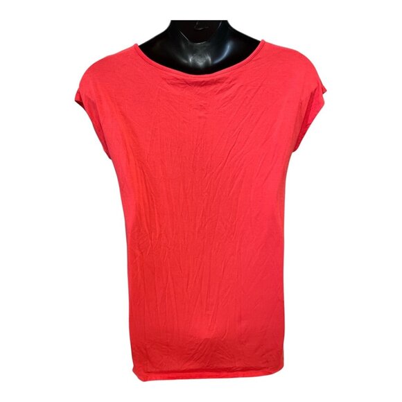 NWT Cupio Size MEDIUM Bright Strawberry Colored Aztec Sleeveless Top Shirt Boho - Picture 3 of 4